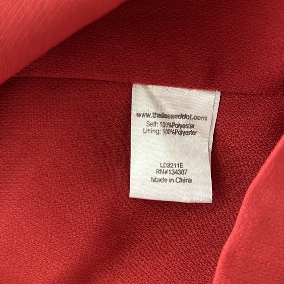 Line & Dot Backless Rust Mini Dress - Picture 6 of 6